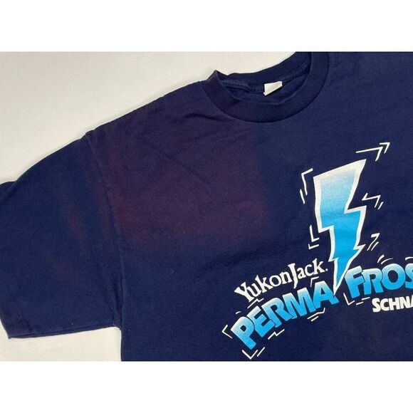 VINTAGE  Yukon jack Perma Frost Schnapps T-shirt Men XL USA Single Stitch - Picture 3 of 10